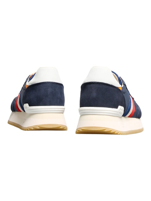 TORINO Adidasy niebieski pomarańczowy biały - Buty męskie