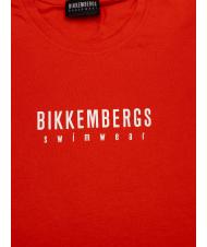 BIKKEMBERGS ICONIC Koszulka bawełniana, kr&oacute;tki rękaw czerwony - Koszulki męskie - 2