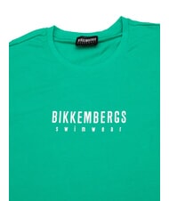 BIKKEMBERGS ICONIC Koszulka bawełniana, kr&oacute;tki rękaw zielony - Koszulki męskie - 2