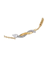 GUESS TWIST Bransoletka pleciona, ze stali ż&oacute;łte złoto/rod - Bransoletki damskie - 2