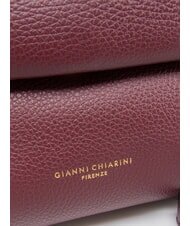 GIANNI CHIARINI OTTAVIA Sk&oacute;rzana torba jagoda winna - Torby damskie - 4