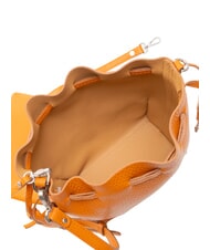GIANNI CHIARINI JOY Sk&oacute;rzana torba wiaderkowa sok-natura - Torby damskie - 5