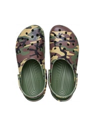CROCS CLASSIC Chodaki unisex zieleń wojskowa wielokolorowa - Buty uniseks - 4