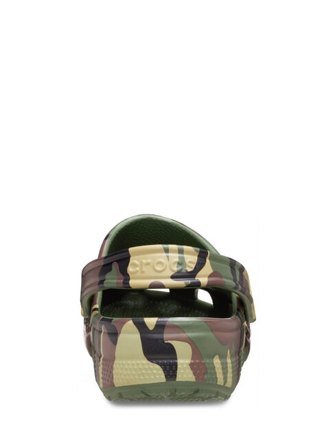 CLASSIC Chodaki unisex zieleń wojskowa wielokolorowa - Buty uniseks