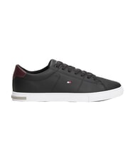 TOMMY HILFIGER ESSENTIAL LEATHER Sk&oacute;rzane trampki czarny - Buty męskie - 8
