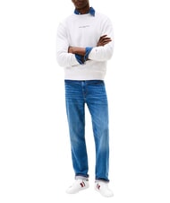 TOMMY HILFIGER ESSENTIAL LEATHER Sk&oacute;rzane trampki biały - Buty męskie - 7