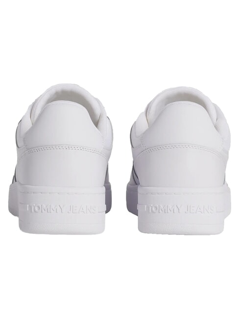 TOMMY JEANS Sk&oacute;rzane trampki biały - Buty męskie