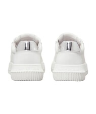 CALVIN KLEIN CHUNKY Sk&oacute;rzane trampki biały - Buty damskie - 3