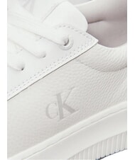 CALVIN KLEIN CHUNKY Sk&oacute;rzane trampki biały - Buty damskie - 5
