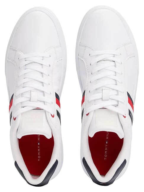 ESSENTIAL LEATHER Sk&oacute;rzane trampki biały - Buty męskie