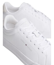TOMMY HILFIGER TH Sk&oacute;rzane trampki biały - Buty męskie - 7