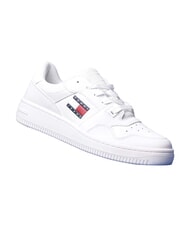 TOMMY HILFIGER TOMMY JEANS Sk&oacute;rzane trampki biały - Buty męskie - 6