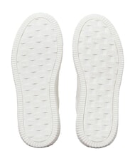 CALVIN KLEIN CHUNKY Sk&oacute;rzane trampki biały - Buty damskie - 4