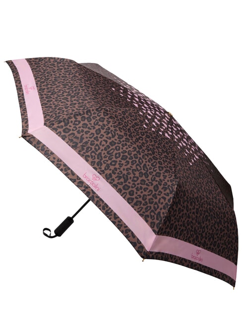 BASIC Mini parasol z automatycznym otwieraniem lampart - Parasole