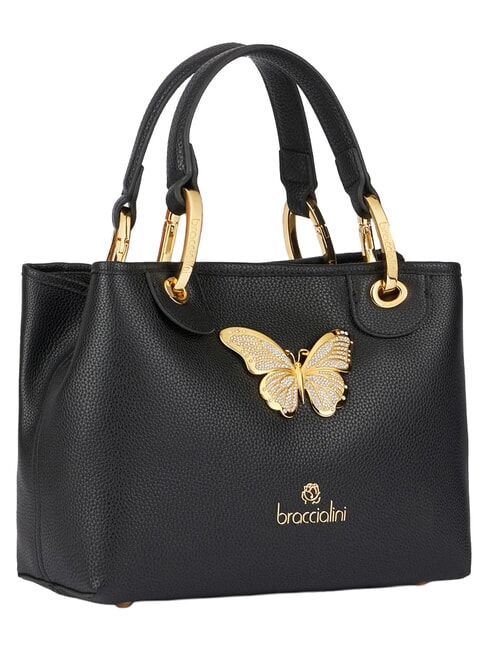 BETH JEWELS Torebka M z podw&oacute;jnym uchwytem czarny - Torby damskie