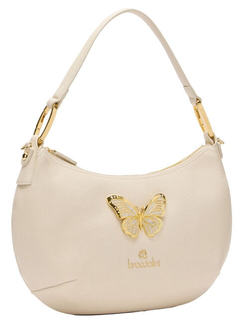 BETH JEWELS Torba na ramię w kształcie p&oacute;łksiężyca beżowy - Torby damskie