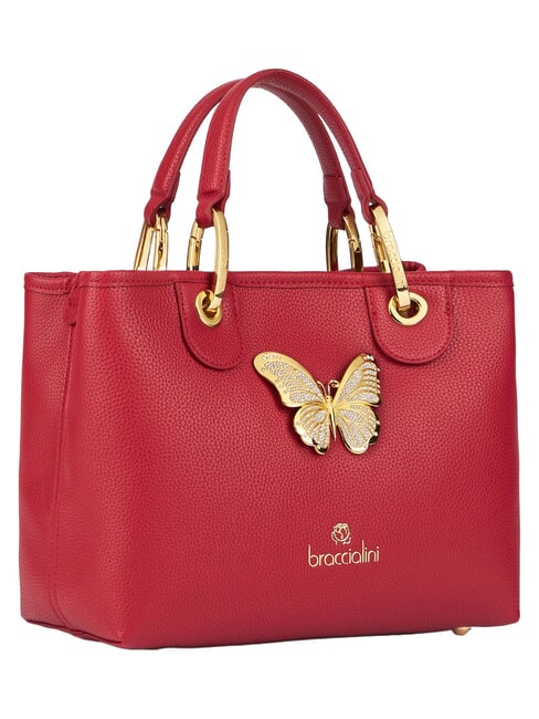 BETH JEWELS Torebka M z podw&oacute;jnym uchwytem czerwony - Torby damskie
