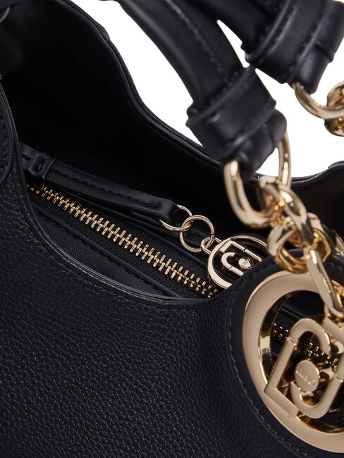 FAIZA Torebka z paskiem na ramię czarny/złoty mosiądz - Torby damskie
