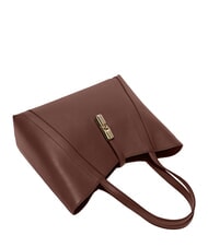 FURLA GOCCIA Torba na ramię, sk&oacute;ra czekolada - Torby damskie - 5
