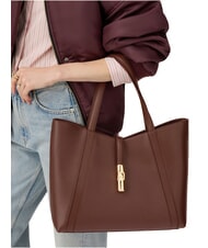 FURLA GOCCIA Torba na ramię, sk&oacute;ra czekolada - Torby damskie - 6