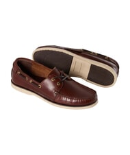 NORTH SAILS DECK LEATHER Mokasyny sk&oacute;rzane ciemny brąz - Buty męskie - 3