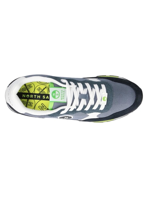 ROUTE Adidasy granatowo-limonkowy - Buty męskie