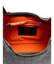 CALVIN KLEIN EMBLEM JAQUARD Torba na ramię lotus beżowo-czarny aop jqd - Torby damskie - 5