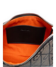CALVIN KLEIN EMBLEM AOP Mała torba na ramię lotos beżowy / czarny aop - Torby damskie - 5