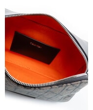 CALVIN KLEIN EMBLEM AOP Mała torba na ramię lotos beżowy / czarny aop - Torby damskie - 5