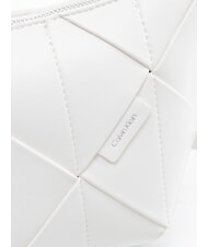 CALVIN KLEIN WOVEN Torba na ramię smagliczka biała - Torby damskie - 3