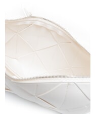 CALVIN KLEIN WOVEN Torba na ramię smagliczka biała - Torby damskie - 5