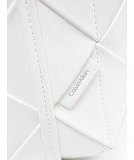 CALVIN KLEIN WOVEN Torebka z paskiem na ramię smagliczka biała - Torby damskie - 3