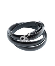 CALVIN KLEIN ROUND CK BUCKLE Pasek sk&oacute;rzany ck czarny / antyczny nikiel - Paski - 3