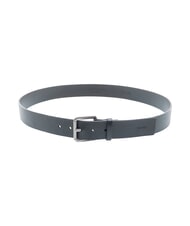 CALVIN KLEIN CASUAL ROLLER Pasek sk&oacute;rzany czarny/srebrny antyczny - Paski - 2