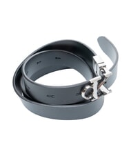 CALVIN KLEIN CK HARDWARE Dwustronny pasek sk&oacute;rzany na czarno - Paski - 3