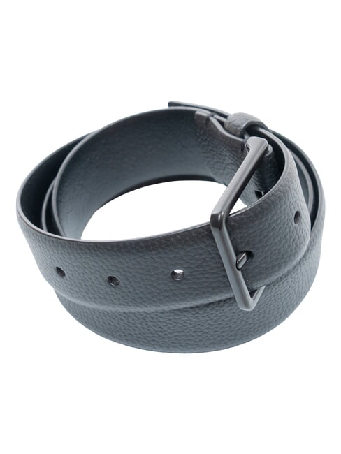 WARMTH BUCKLE Pasek sk&oacute;rzany czarny/matowy czarny - Paski