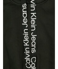 CALVIN KLEIN CK JEANS Sukienka z kapturem ck czarny/jasnobiały - Odzież damska - 2