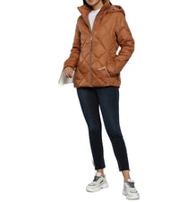 TOMMY HILFIGER TH Kurtka z kapturem naturalny koniak - Kurtki damskie - 8