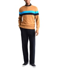 TOMMY HILFIGER TH Sweter z okrągłym dekoltem koniak / trzcina cukrowa mono - Koszulki męskie - 3