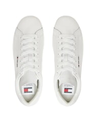 TOMMY HILFIGER TJ LOW CUPSOLE LOW Sk&oacute;rzane trampki ecru - Buty męskie - 5