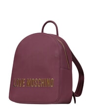 LOVE MOSCHINO BOLD LOVE Plecak z wytłoczonym logo wino - Torby damskie - 2