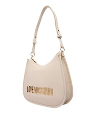 LOVE MOSCHINO BOLD LOVE  Torba na ramię kość słoniowa - Torby damskie - 3