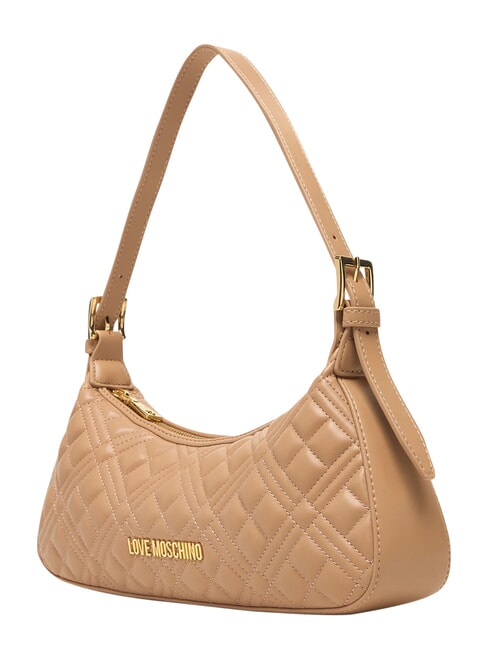 QUILTED Torba na ramię beżowy - Torby damskie