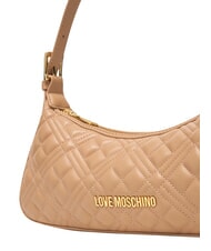 LOVE MOSCHINO QUILTED Torba na ramię beżowy - Torby damskie - 6
