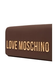 LOVE MOSCHINO SMART DAILY Mała torba na ramię czekolada2 - Torby damskie - 4