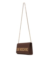 LOVE MOSCHINO SMART DAILY Mała torba na ramię czekolada2 - Torby damskie - 3