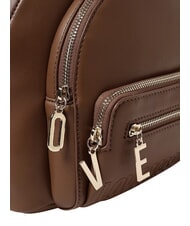 LOVE MOSCHINO ZIPLINE Okrągły plecak z kieszenią SK&Oacute;RA - Torby damskie - 4