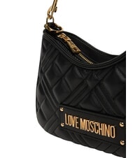 LOVE MOSCHINO QUILTED Torba na ramię z paskiem na ramię Czarny - Torby damskie - 5