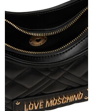LOVE MOSCHINO QUILTED Torba na ramię z paskiem na ramię Czarny - Torby damskie - 6
