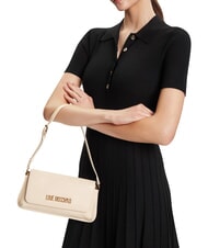 LOVE MOSCHINO SMART DAILY Torba na ramię kość słoniowa - Torby damskie - 2